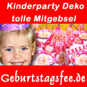 Geburtstagsfee.de - Kinderparty
                          Dekoration und tolle Mitgebsel