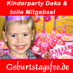 Geburtstagsfee.de - Kinderparty Dekoration und tolle Mitgebsel