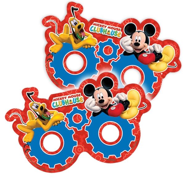 Mickey Maus Masken, 6er Pack Mickymaus-Partymasken für Kinder