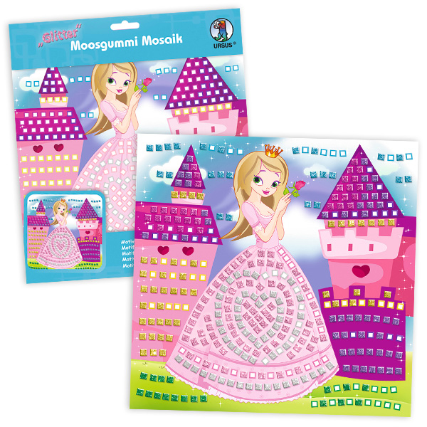 Moosgummi-Mosaik Bastelset "Prinzessin"