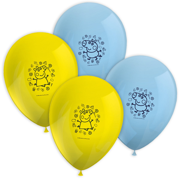 Luftballons 30cm Happy Birthday bunt 8Stk 