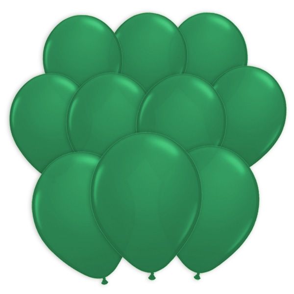 100 grüne Ballons aus Latex zum Spielen und Dekorieren