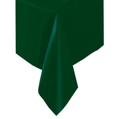 Tischdecke dunkelgrün, abwischbare Kunststofffolie, ca. 137x274cm