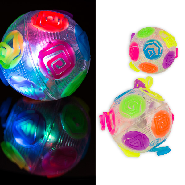 Springball "Crazy Flashing" mit blinkender LED, 1 Stück