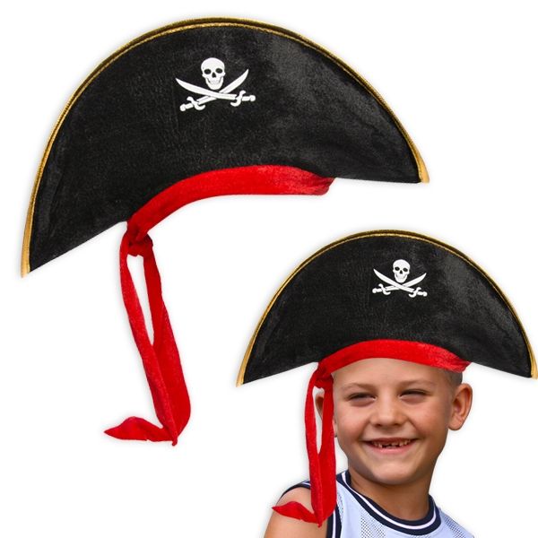 Piratenhut für Kinder-Piratenkostüm für Fasching oder Mottoparty, 1 Stück