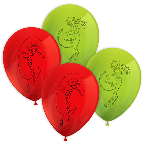 Luftballons "Miraculous", 8 Stk., 30cm
