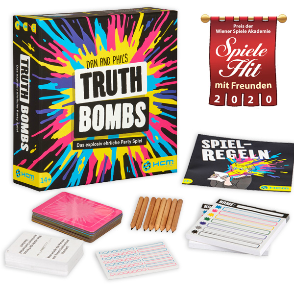 Truth Bombs, das explosiv ehrliche Party Spiel