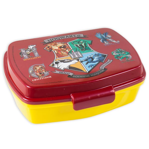 Harry Potter Lunchbox aus Kunststoff, 17,5cm x 13,5cm  - Onlineshop Geburtstagsfee