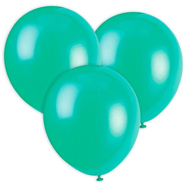 Grüne Luftballons aus Latex, 30cm, 10 Stück, geeignet für Heliumfüllung