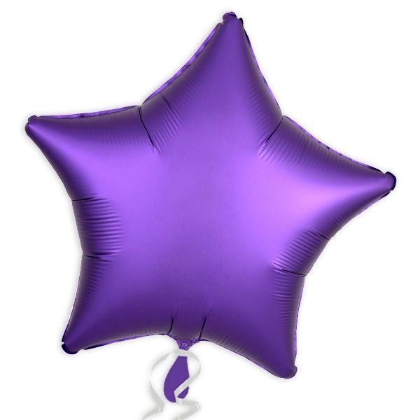 Folienballon Stern, Satin Luxe Lila, 45 cm