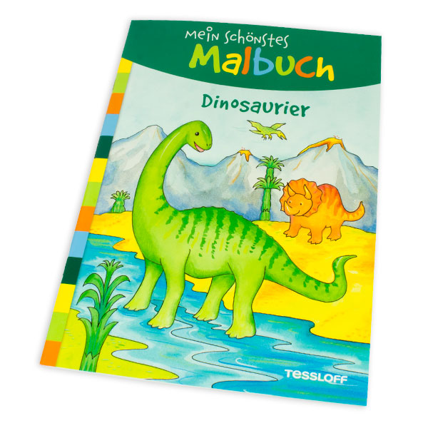 Dino Malbuch, Dinosaurier Ausmalbilder für kleine Kinder, 32 S.  - Onlineshop Geburtstagsfee