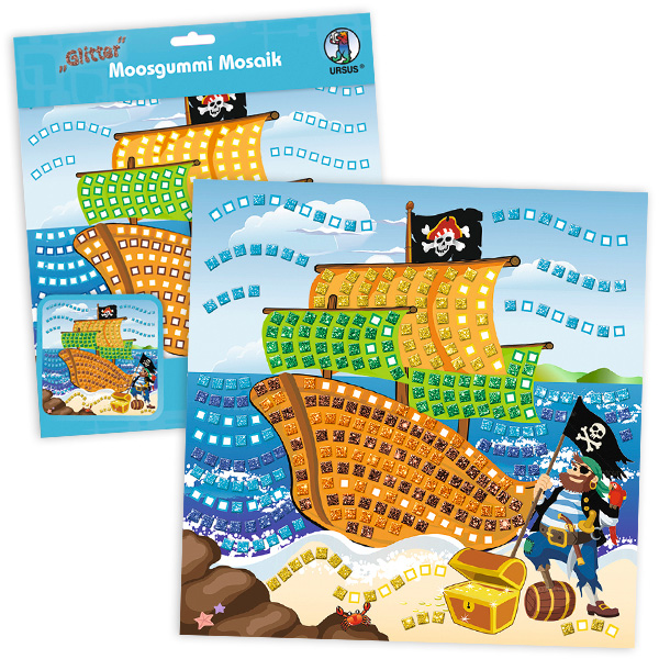 Moosgummi-Mosaik Bastelset "Pirat"
