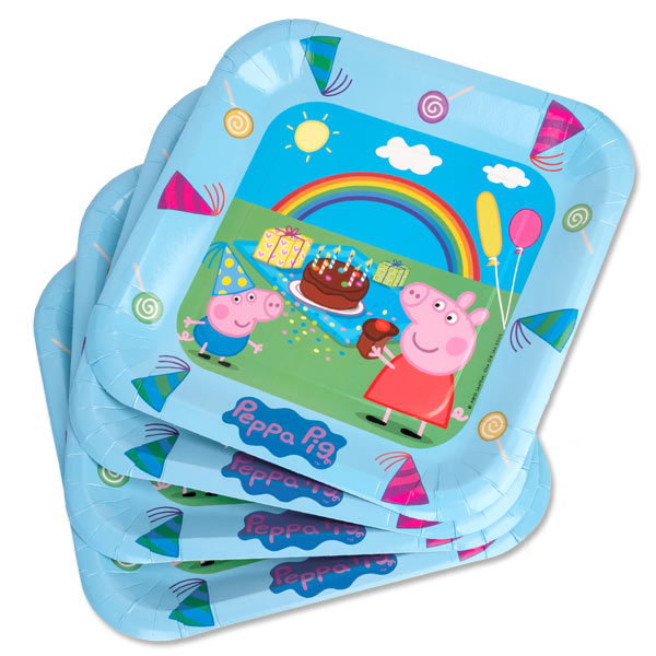 Peppa Pig Partykoffer, 47-teilig für 6 Kinder
