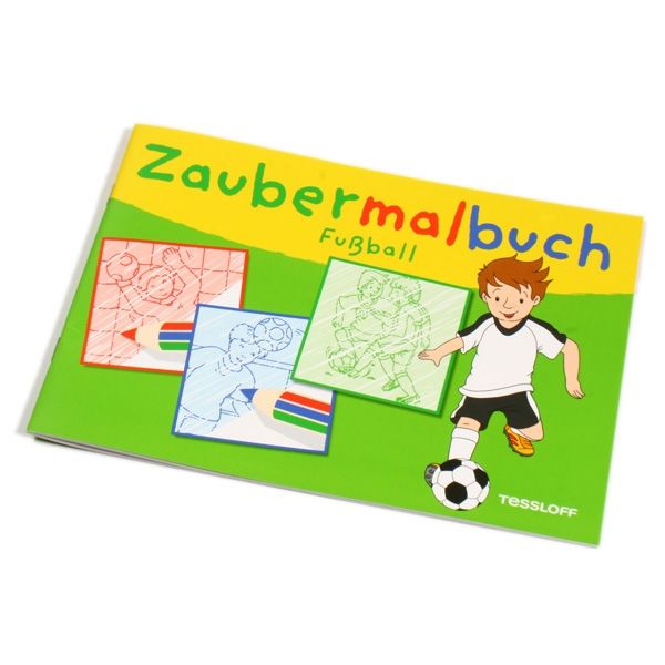 Fussball Zaubermalbuch, 32 Seiten, 32 Zauberbilder für kleine Fußballer  - Onlineshop Geburtstagsfee