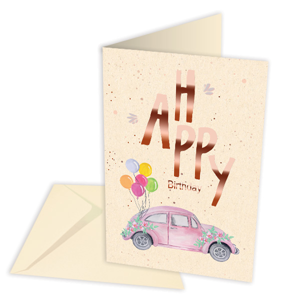 Geburtstagskarte Auto Käfer