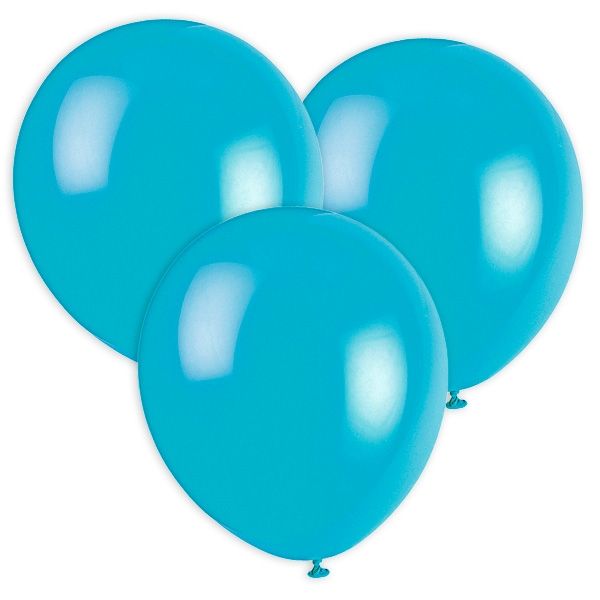 Türkise Luftballons, 30cm, 10 Stück