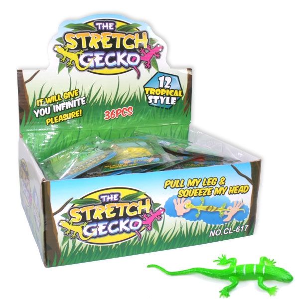 Grosspack Stretch Gecko-die dehnbare Eidechse, 36 Stück