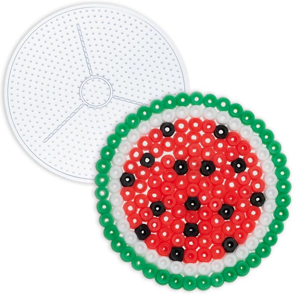 Pinzette mit 220 Bastel-Perlen in 4 Farben Bügel-Perlen-Set "Fun" Schablone 