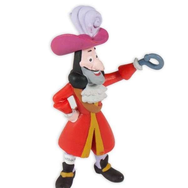 Tortenfigur Captain Hook, 4x10 cm, auch zum Spielen, aus Kunststoff