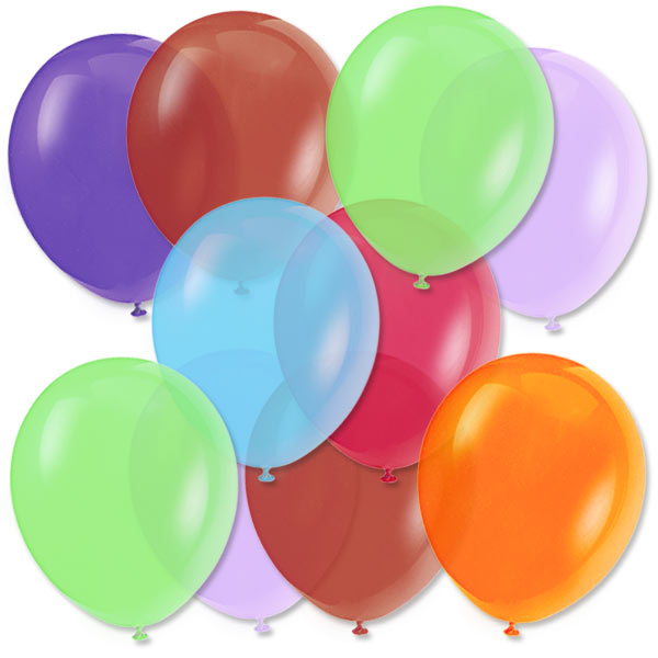 Bunte Ballonmischung 50! Luftballons, 27,5cm