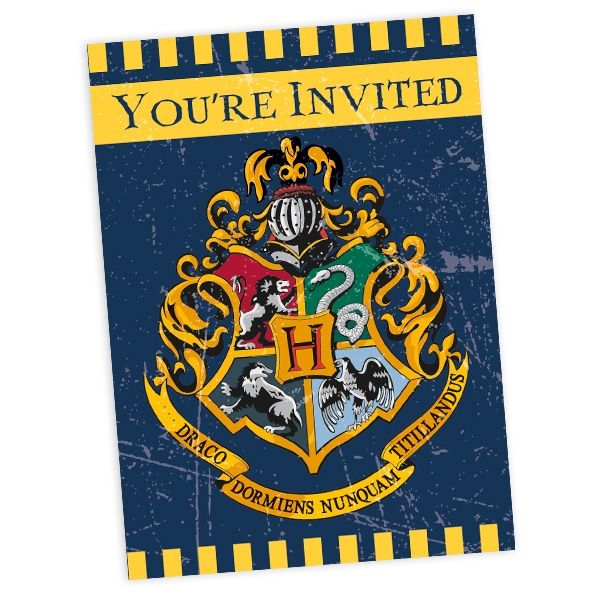 Einladungskarten "Harry Potter" 8 Stück