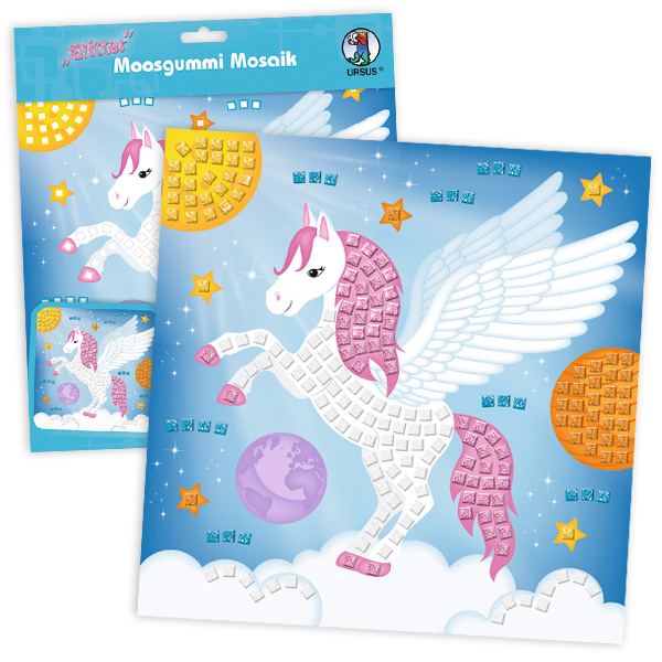 Moosgummi-Mosaik Bastelset "Pegasus"
