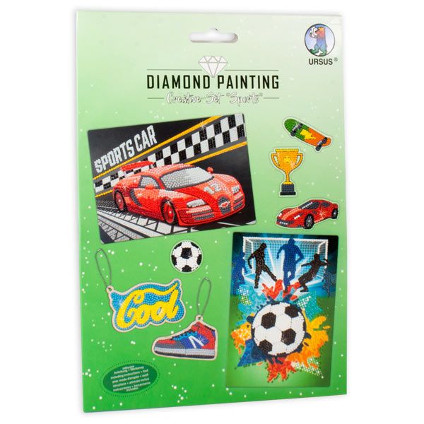 Diamond Painting Kreativset, Sport, 13-teilig