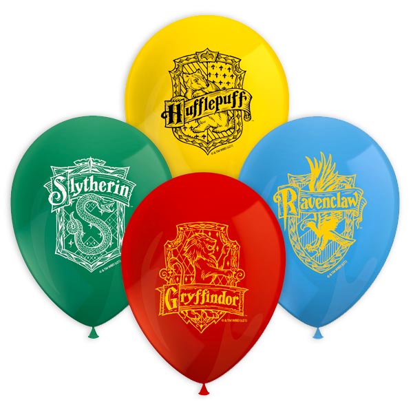 Harry Potter Luftballons, Hogwarts Motive, 8 Stk., 30cm  - Onlineshop Geburtstagsfee