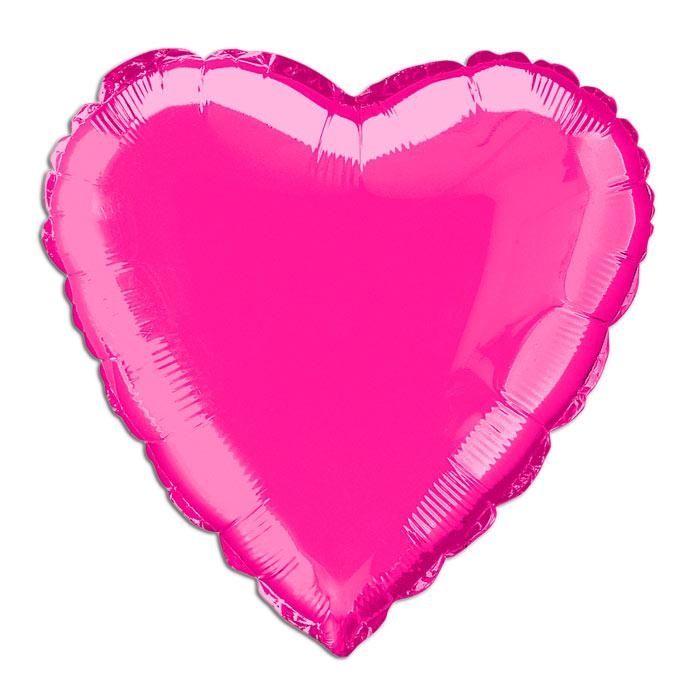 Folienballon als Herz pink, 35 cm, einfach traumhaft schön, 1 Stück