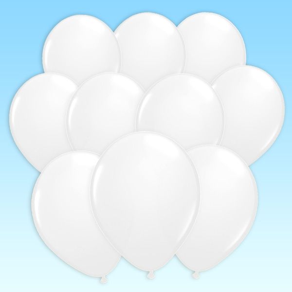 100 weiße Latex Luftballons für Hochzeitsdeko Geburtstagsdeko  - Onlineshop Geburtstagsfee