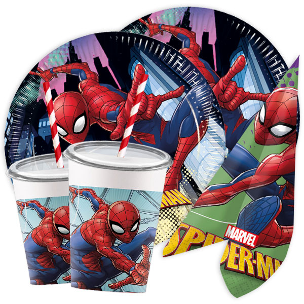 Spiderman - Basic Set, 54-teilig für bis zu 8 Kids