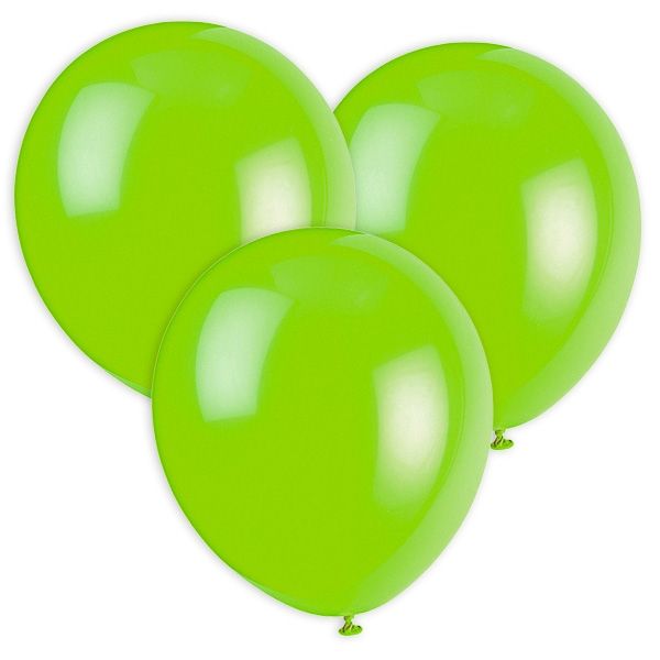 Hellgrüne Luftballons, 30cm, 10 Stück