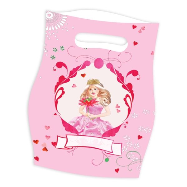 Prinzessin Mitgebseltüten aus Folie, 25×17cm, 8er Pack Geschenktüten