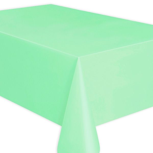 Tischdecke mintgrün aus Folie, universell einsetzbar, 1 Stück