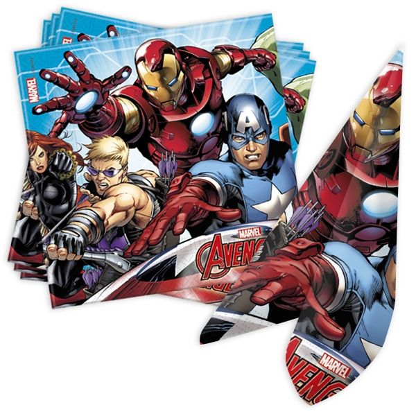 Avengers Servietten im 20er Pack, 33cm x 33cm
