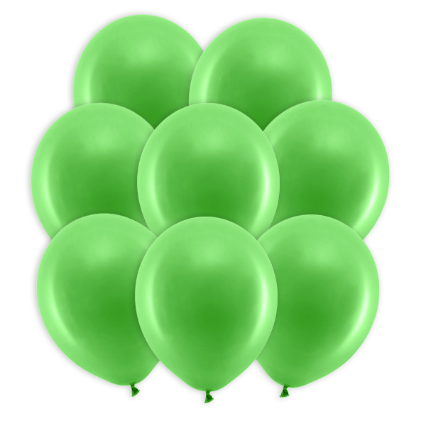 Grüne Pastell-Ballons, 10 Stück, 30cm
