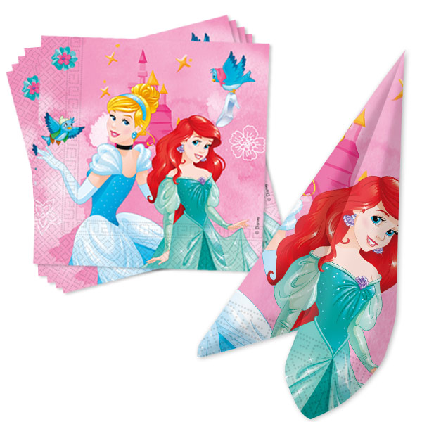 Disney Princess Mottopartyset XL, 118-teilig, Dekoration für Kids