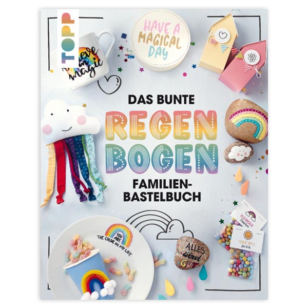 Das bunte Regenbogen Familien-Bastelbuch, 80 Seiten